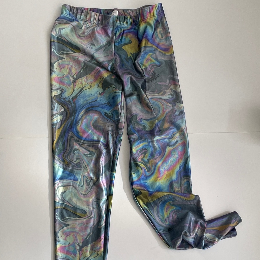 PSYCHEDELIC OIL SlicK  PRINT LEGGINGS